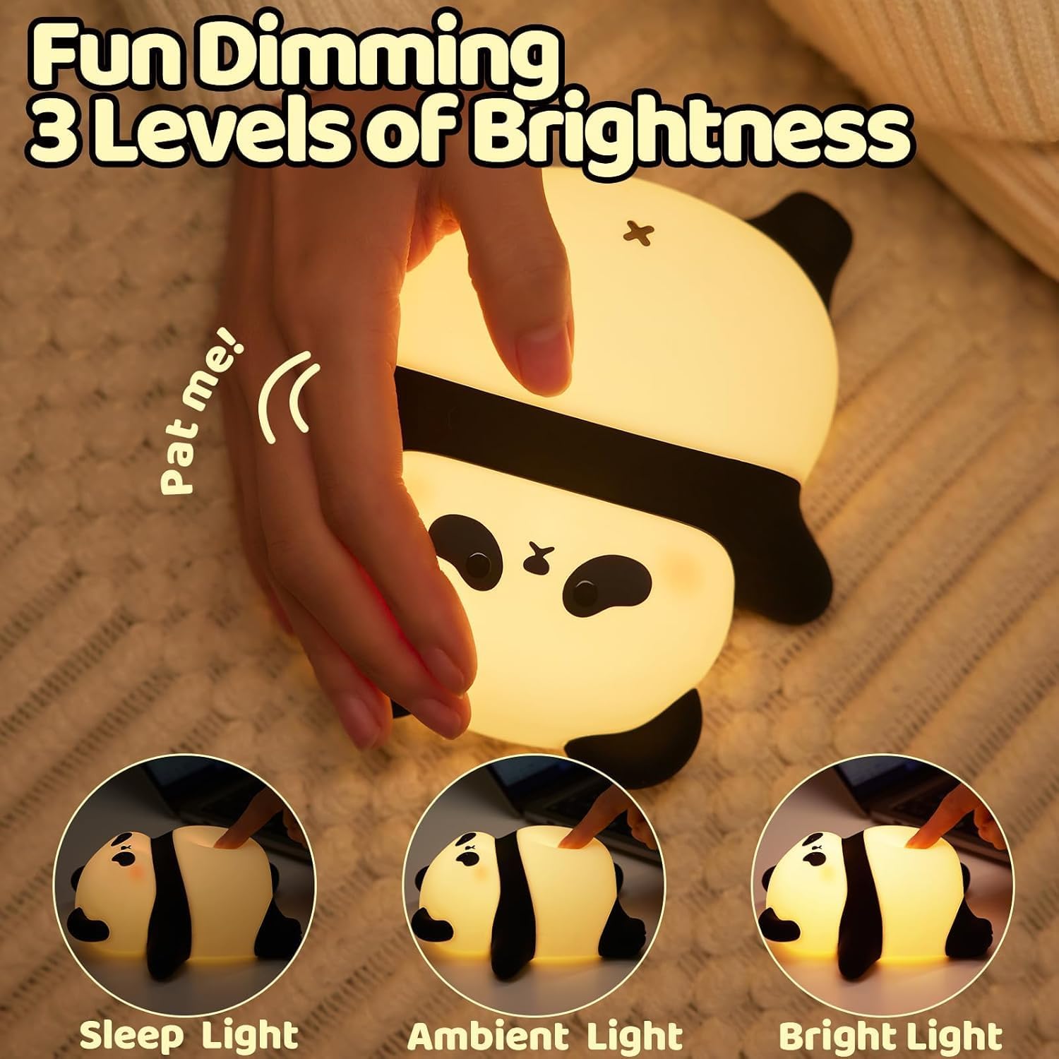 Lying Panda Lamp