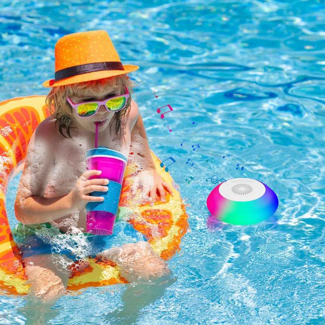 Floating Pool Speaker – Waterproof Bluetooth Speaker with LED Light Show