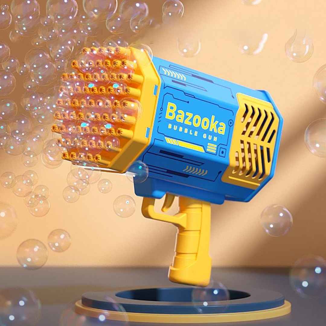 Bazooka Bubble Gun – Multi-Hole Light-Up Blaster & Fan