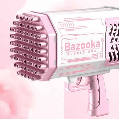 Bazooka Bubble Gun – Multi-Hole Light-Up Blaster &amp; Fan