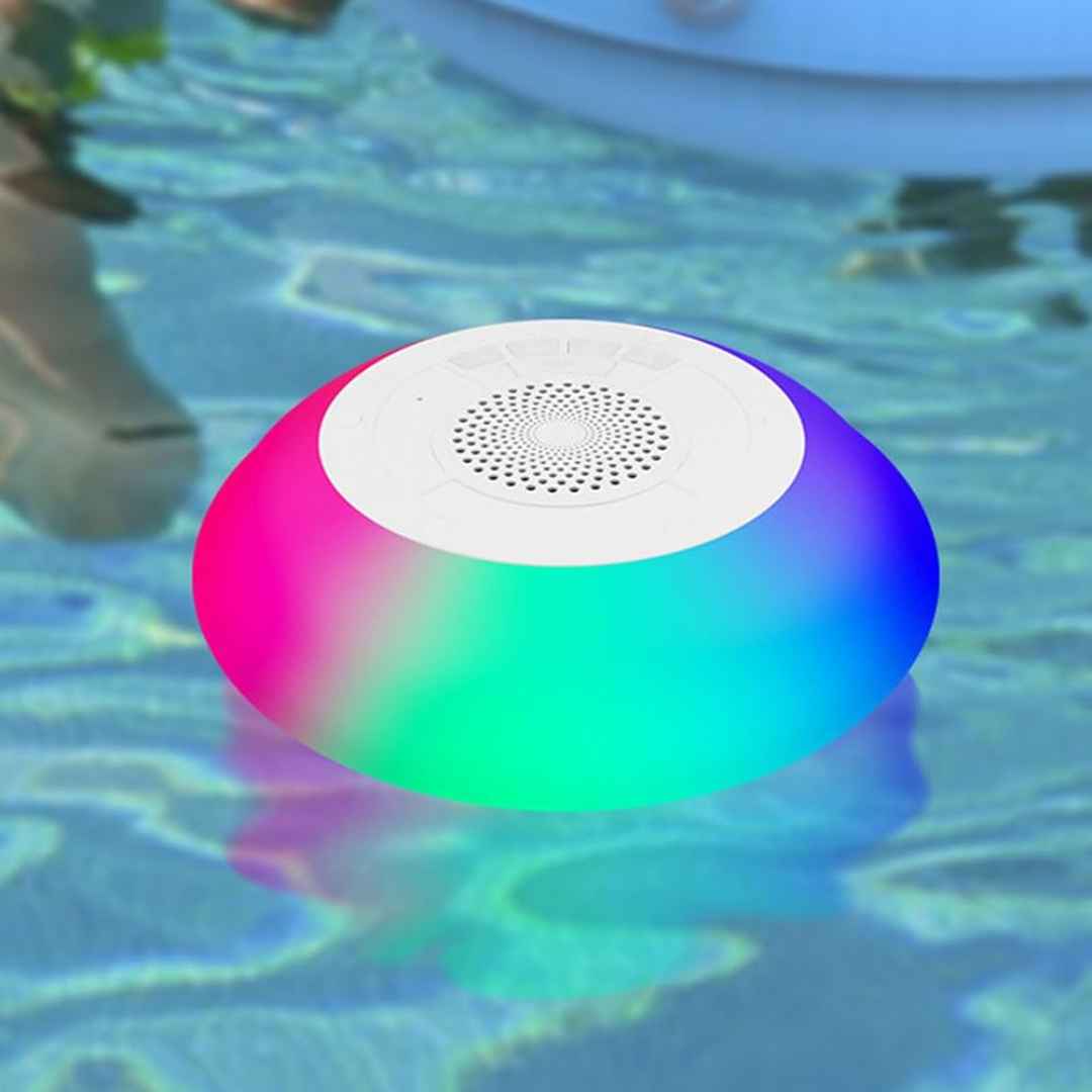 Floating Pool Speaker – Waterproof Bluetooth Speaker with LED Light Show