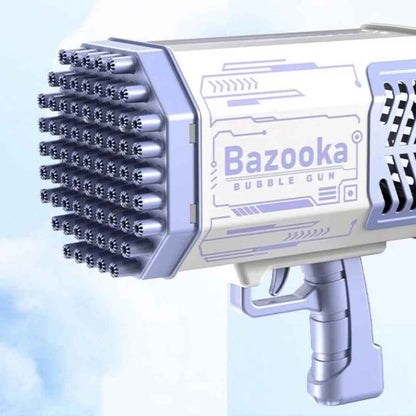 Bazooka Bubble Gun – Multi-Hole Light-Up Blaster &amp; Fan