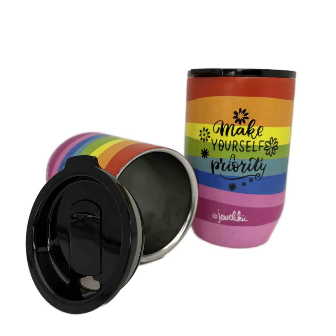 Funky Rainbow Tumbler 🌈 – 380ml Happy Sips