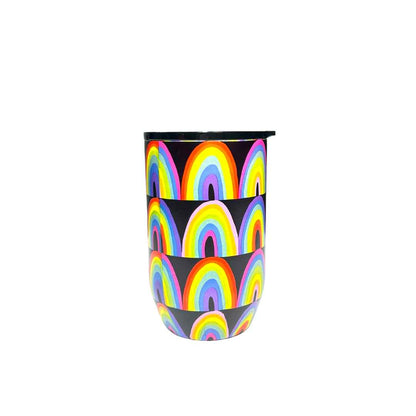 Funky Rainbow Tumbler 🌈 – 380ml Happy Sips