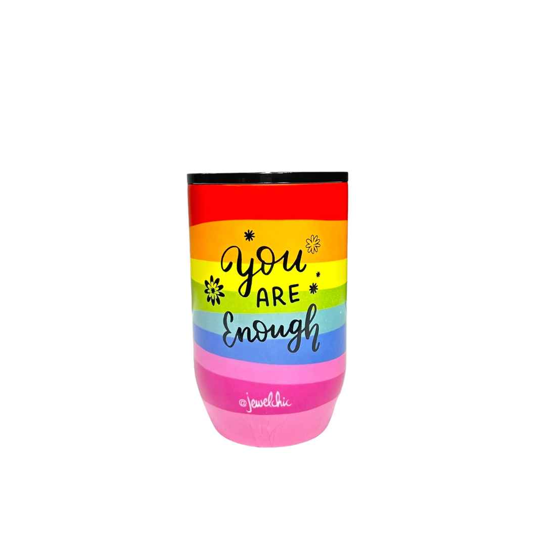 Funky Rainbow Tumbler 🌈 – 380ml Happy Sips