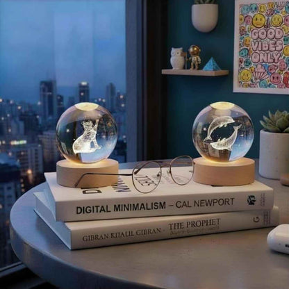 Crystal Sphere LED Light