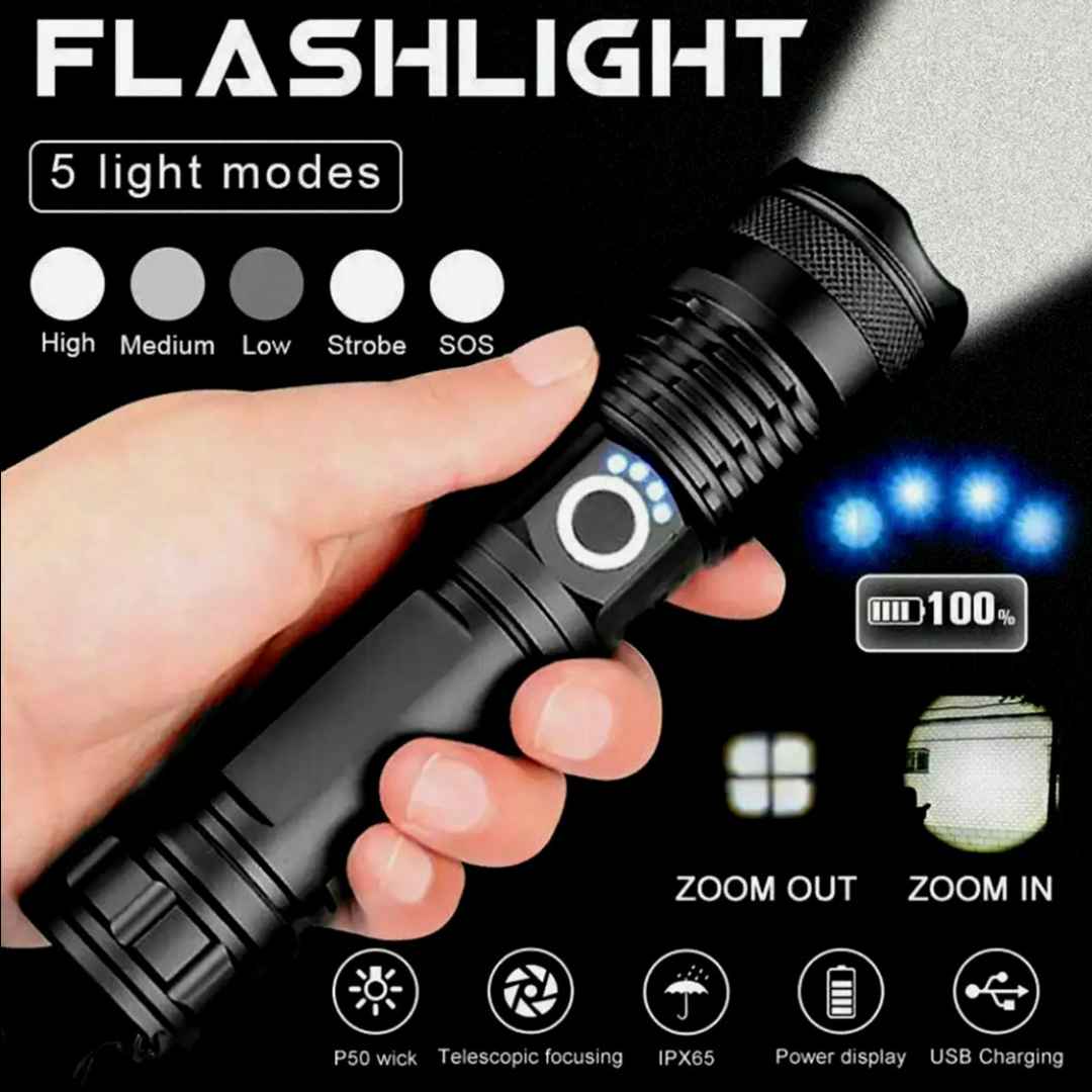 P50 Super Light Rechargeable Flashlight