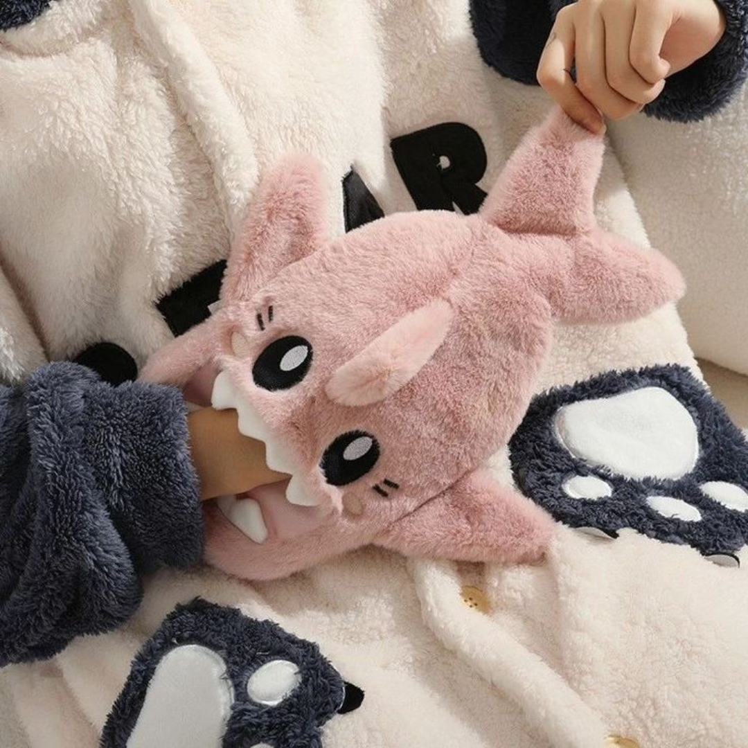 Pink Shark Hot Water Bags