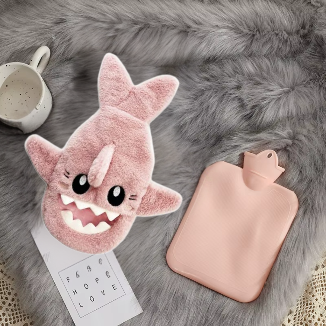 Pink Shark Hot Water Bags