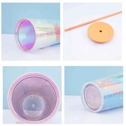 Funky Ocean Glitter Cup 🌊 – Dive Into Hydration