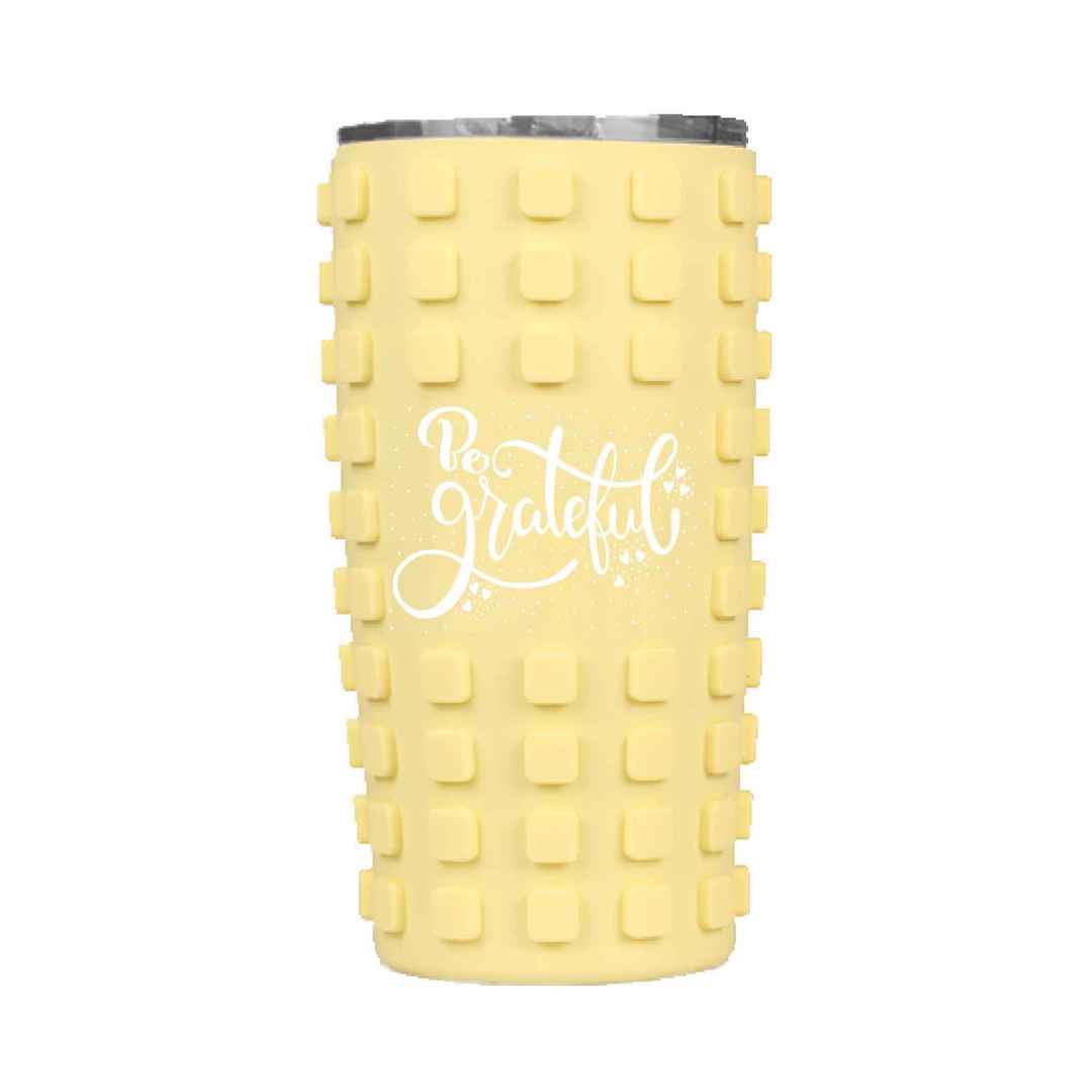 Funky Grid Grip Tumbler 🔲 – 500ml Bold Energy