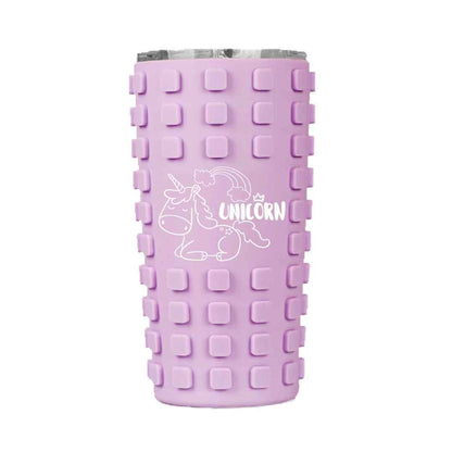 Funky Grid Grip Tumbler 🔲 – 500ml Bold Energy