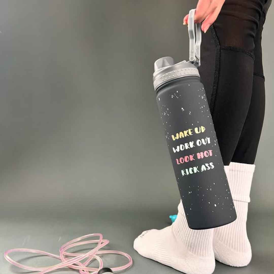 Funky Sports Bottle 💪 – Wake Up. Work Out. Own It.