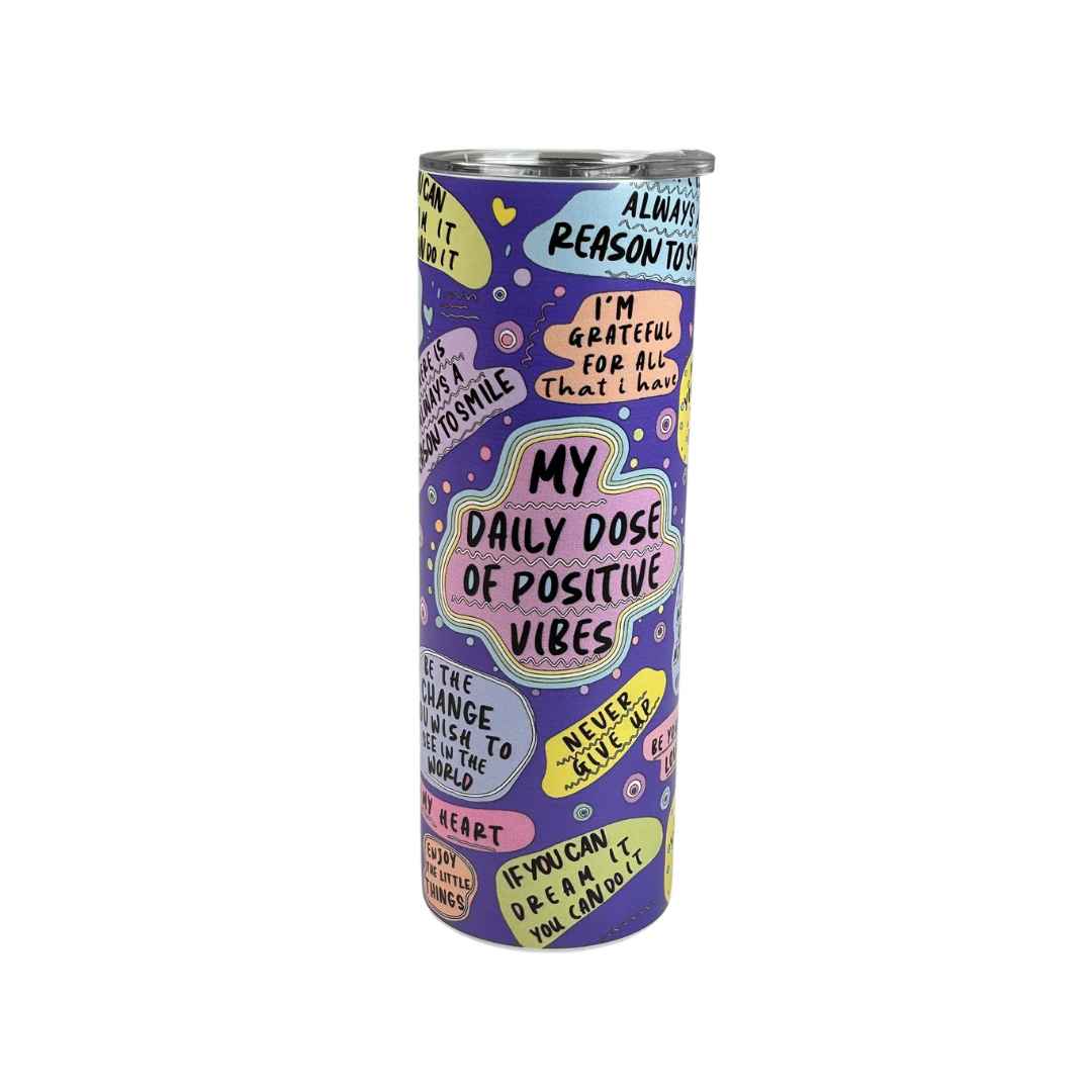 Funky Slim Steel Tumbler ⚡ – 500ml Daily Power
